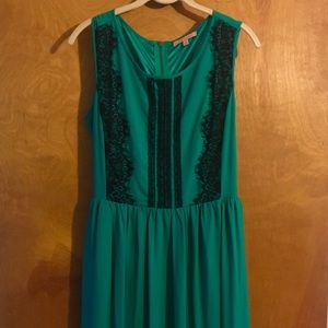 Ankle-length Gibson Latimer dress with lace Sz 10